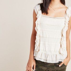 Anthropologie Brand eri + ali Ruffle Top